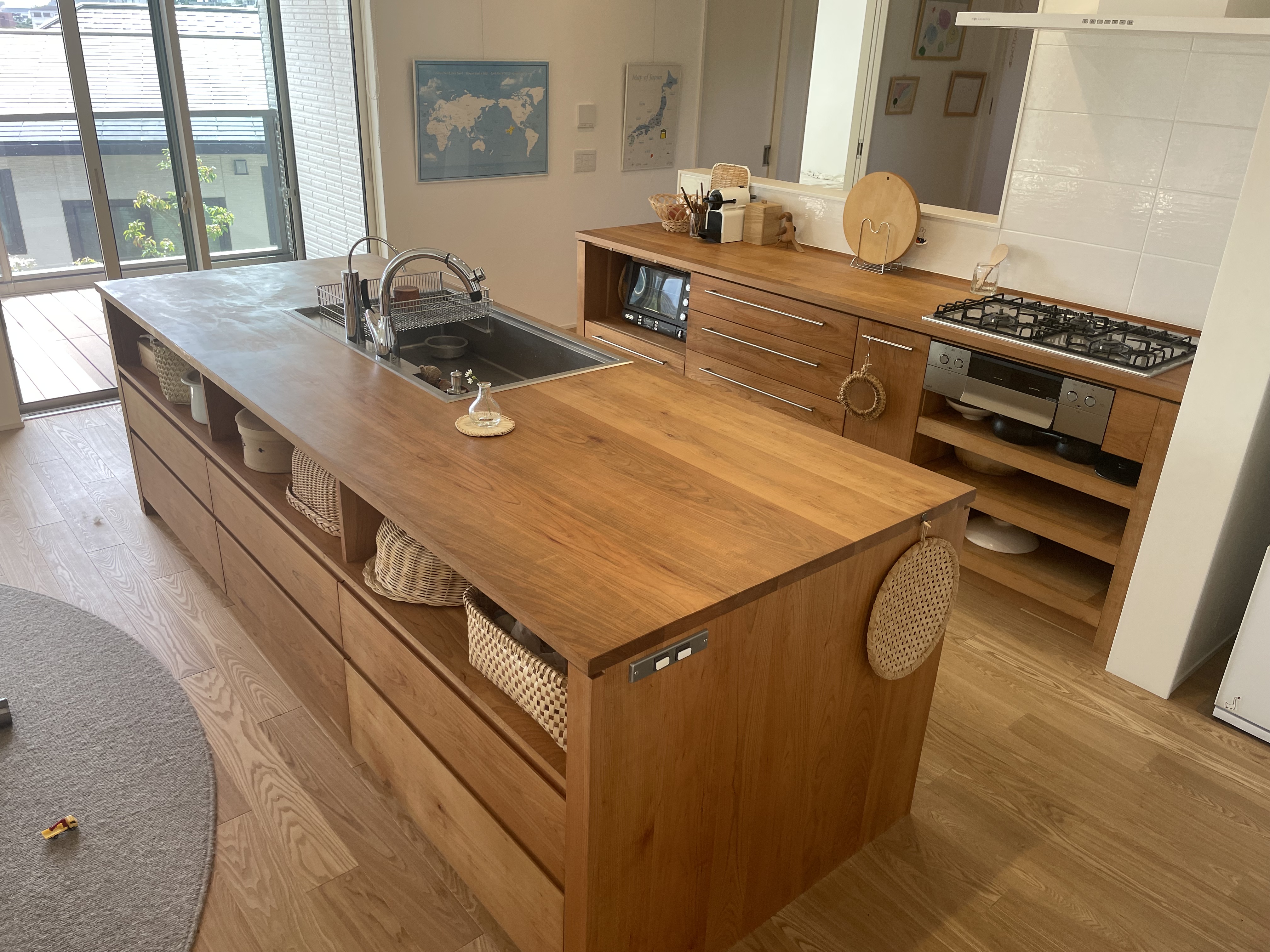 無垢材キッチン